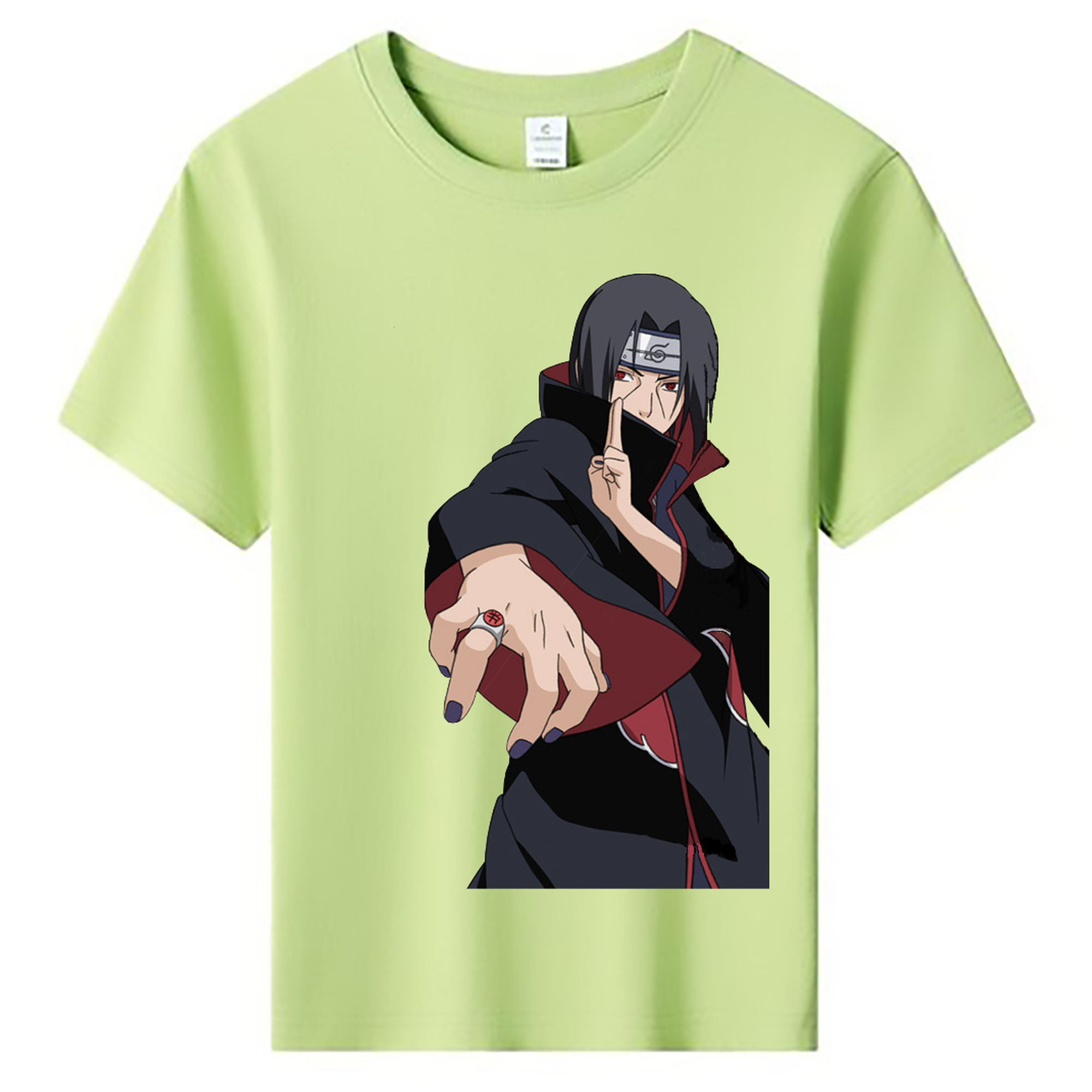（画像用） NARUTO -ナルト- うちは イタチ Uchiha Itachi 綿100％キッズTシャツ（フロントプリント）